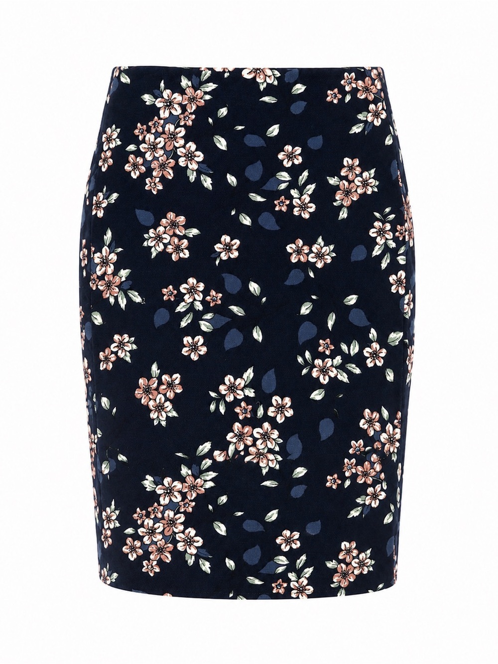 Loft NWT navy blue floral pencil skirt, size 16